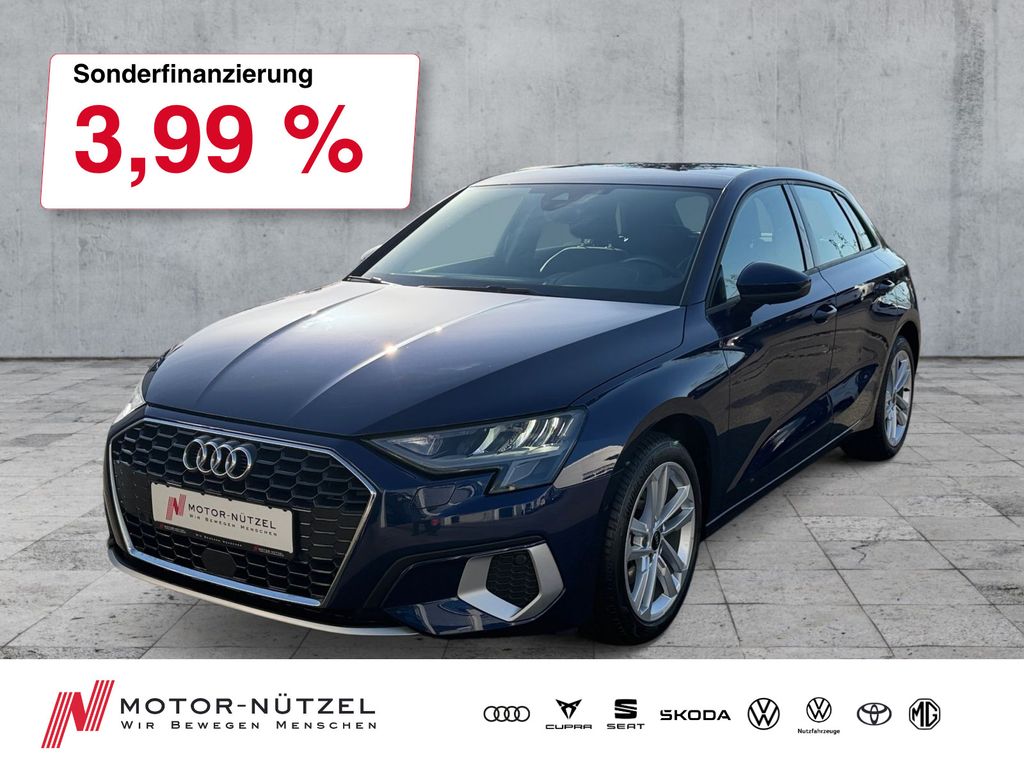 Audi A3 2023 г. Синий, пробег 40342 км