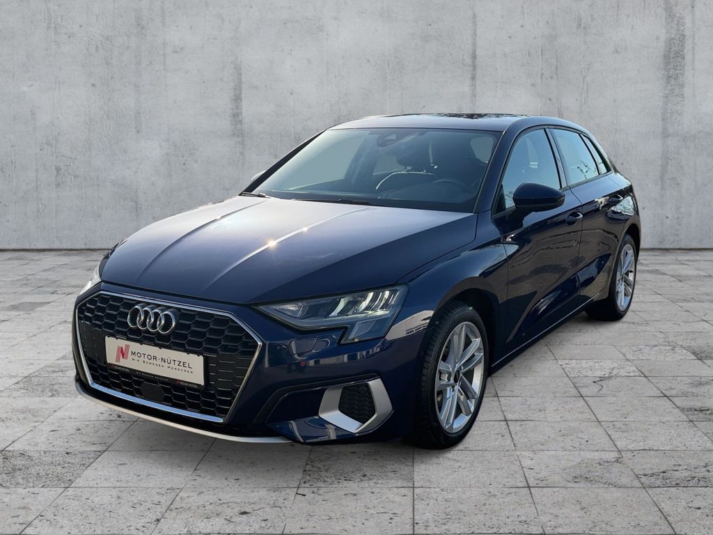 Audi A3 2023 г. Синий, пробег 40342 км