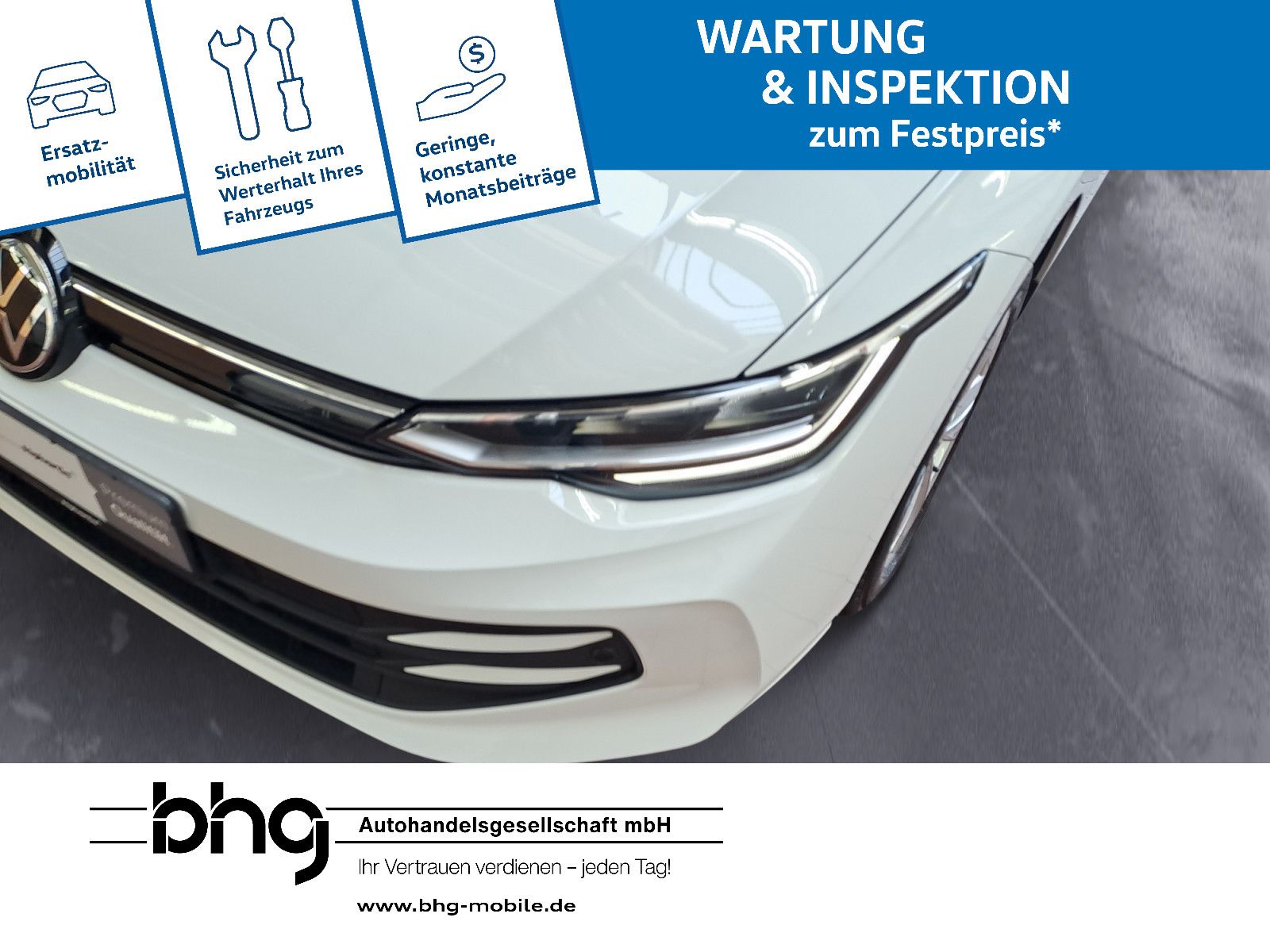 Volkswagen Golf 2025 г. Белый, пробег 12264 км