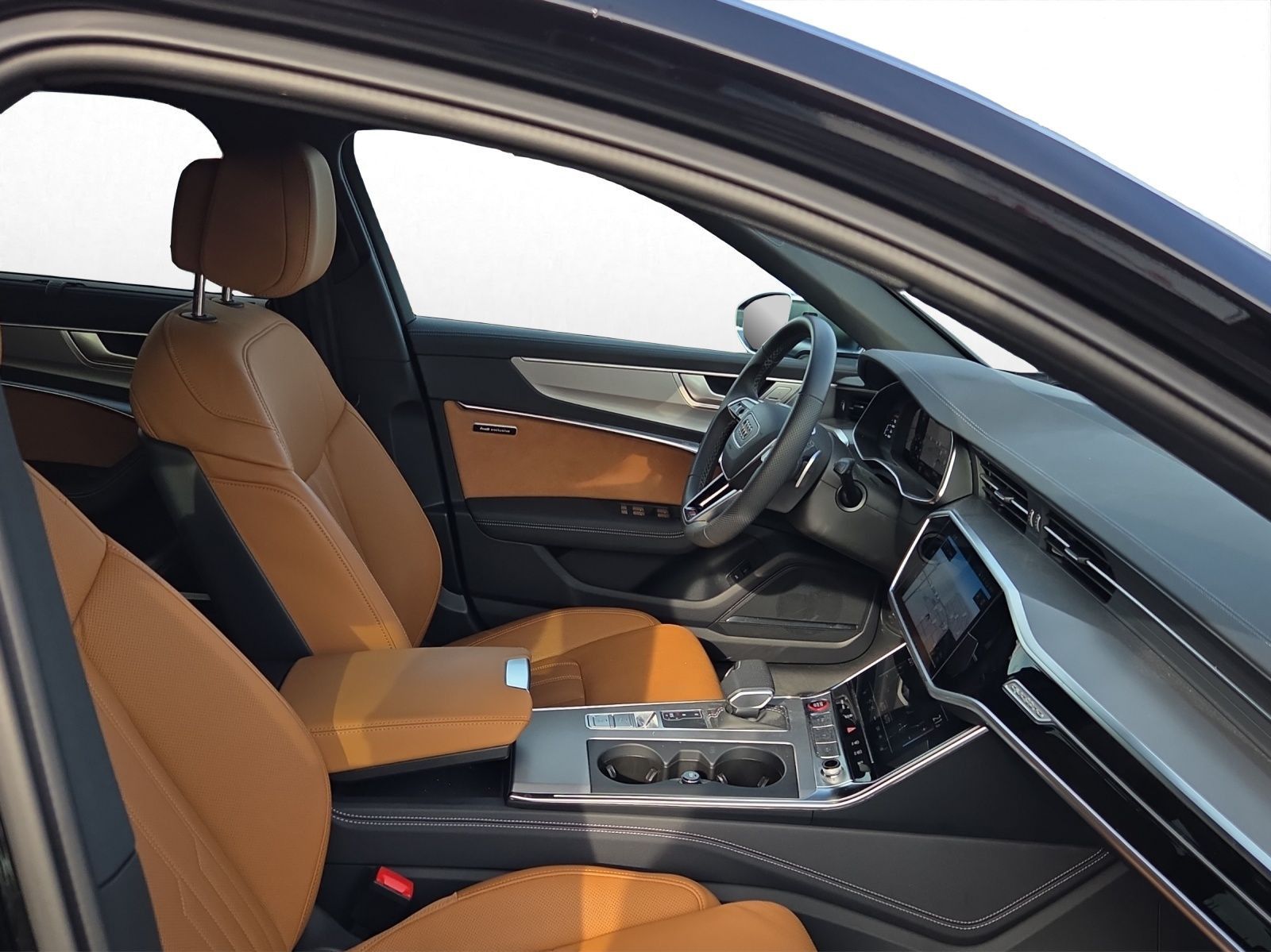 Audi S6 2023 г. Чёрный, пробег 53610 км