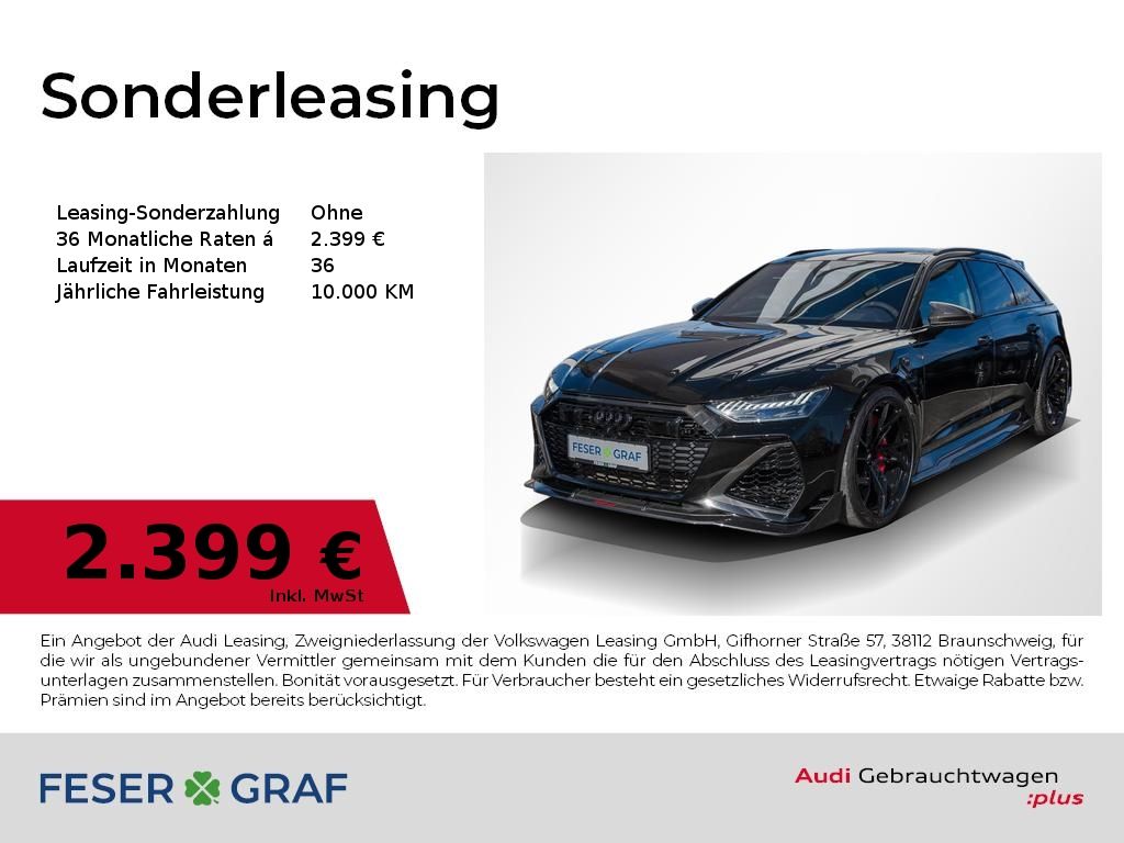 Audi RS6 2024 г. Чёрный, пробег 18955 км