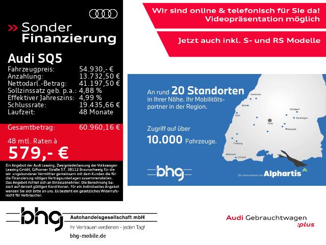Audi SQ5 2023 г. Чёрный, пробег 45778 км