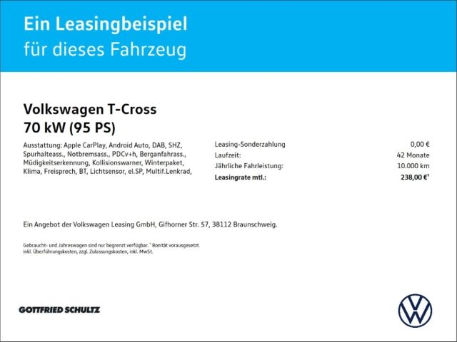 Volkswagen T-Cross 2022 г. Чёрный, пробег 33429 км