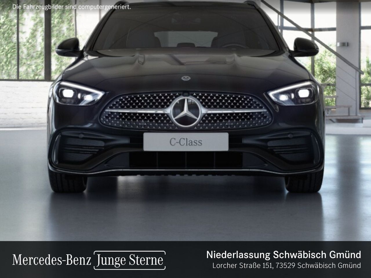 Mercedes-Benz C 220 2022 г. Чёрный, пробег 51979 км