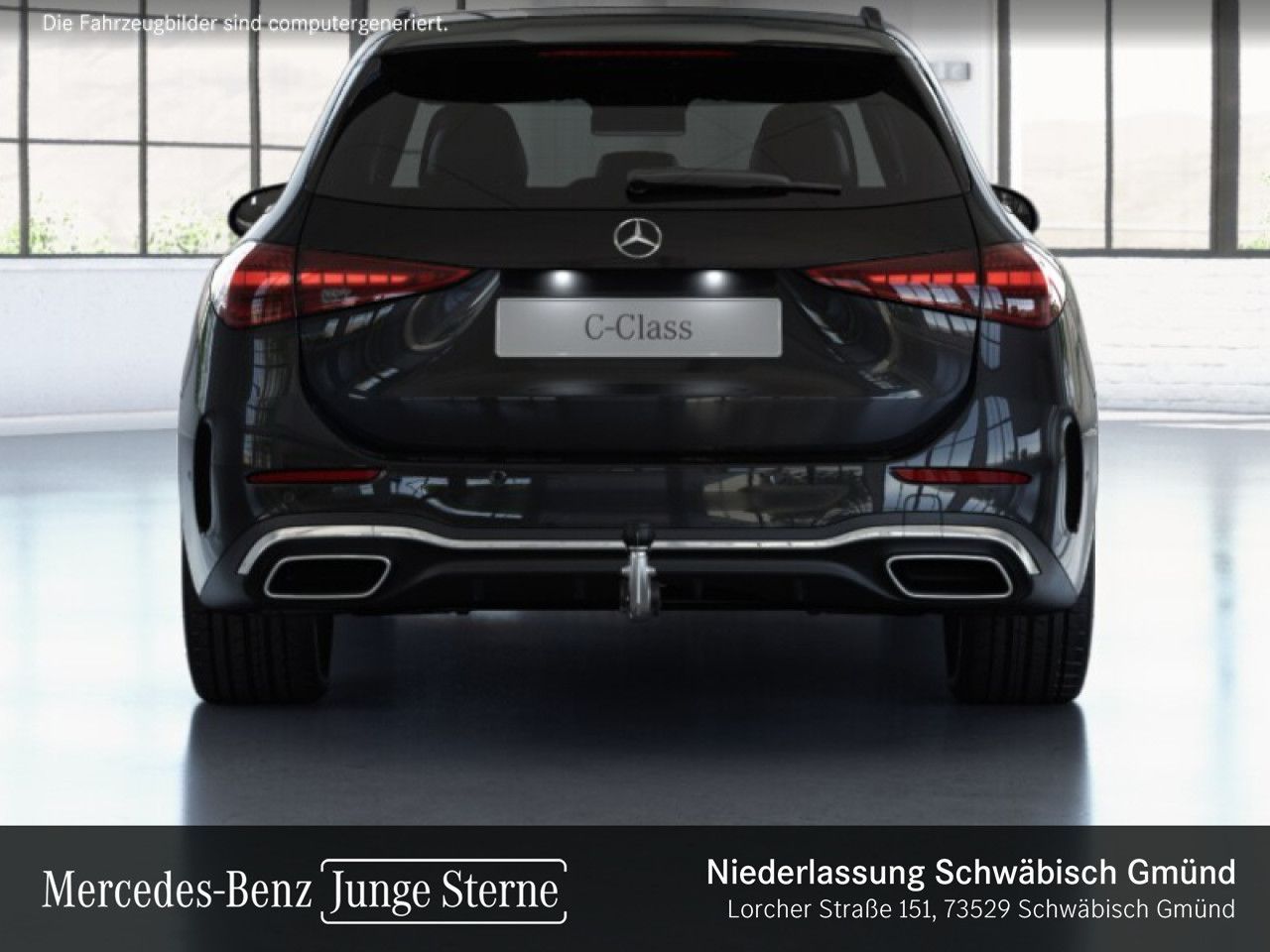 Mercedes-Benz C 220 2022 г. Чёрный, пробег 51979 км