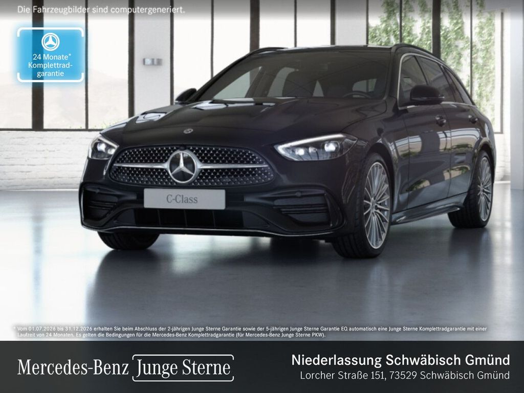 Mercedes-Benz C 220 2022 г. Чёрный, пробег 51979 км