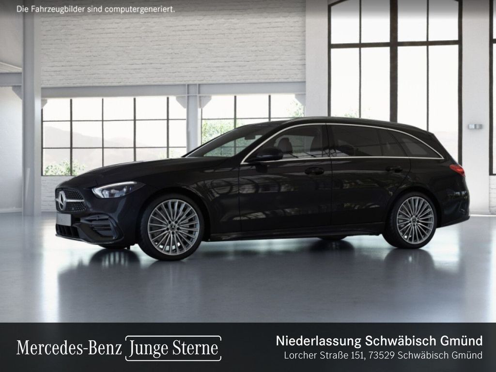 Mercedes-Benz C 220 2022 г. Чёрный, пробег 51979 км