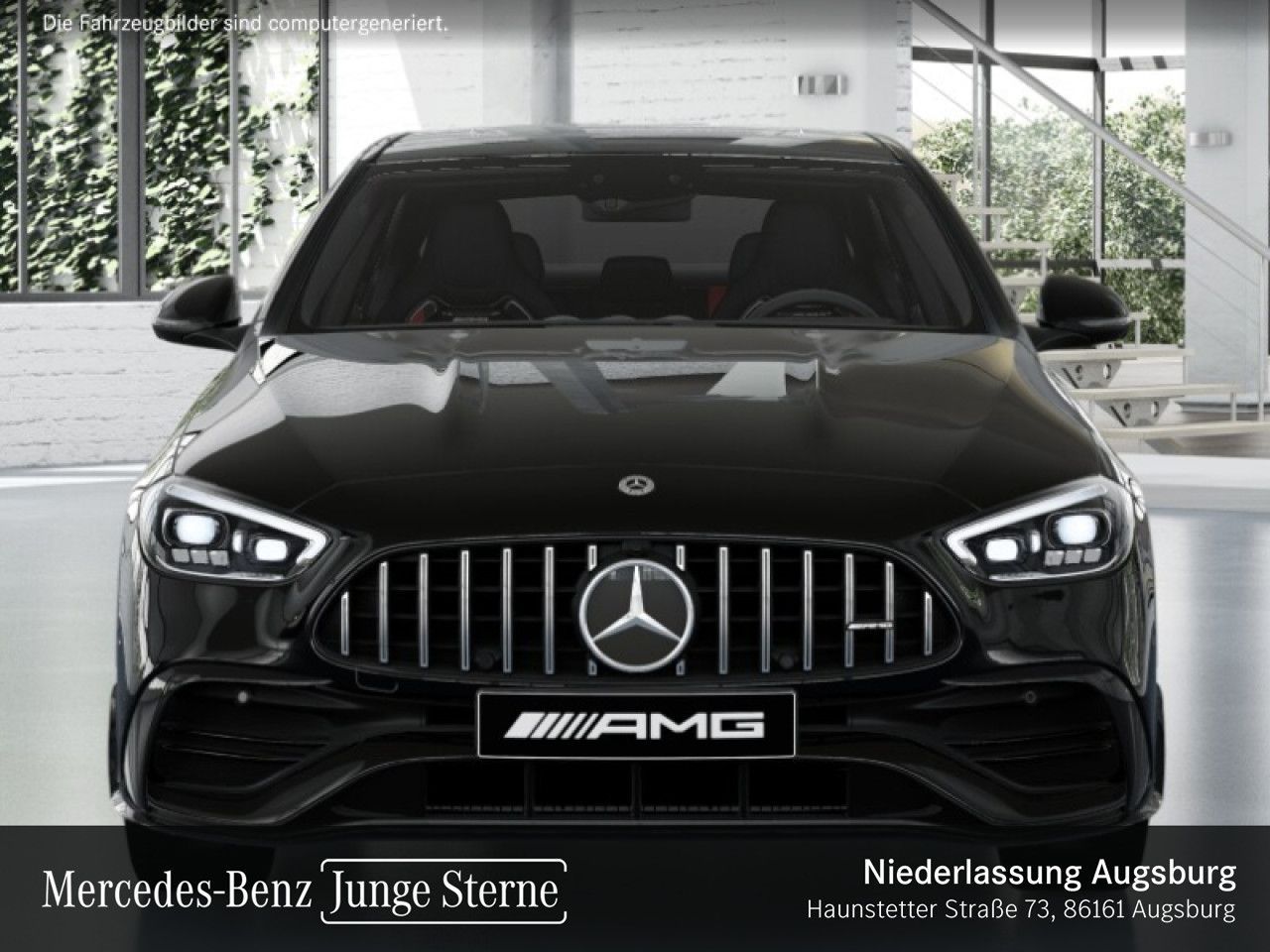 Mercedes-Benz C 43 AMG 2024 г. Чёрный, пробег 52335 км