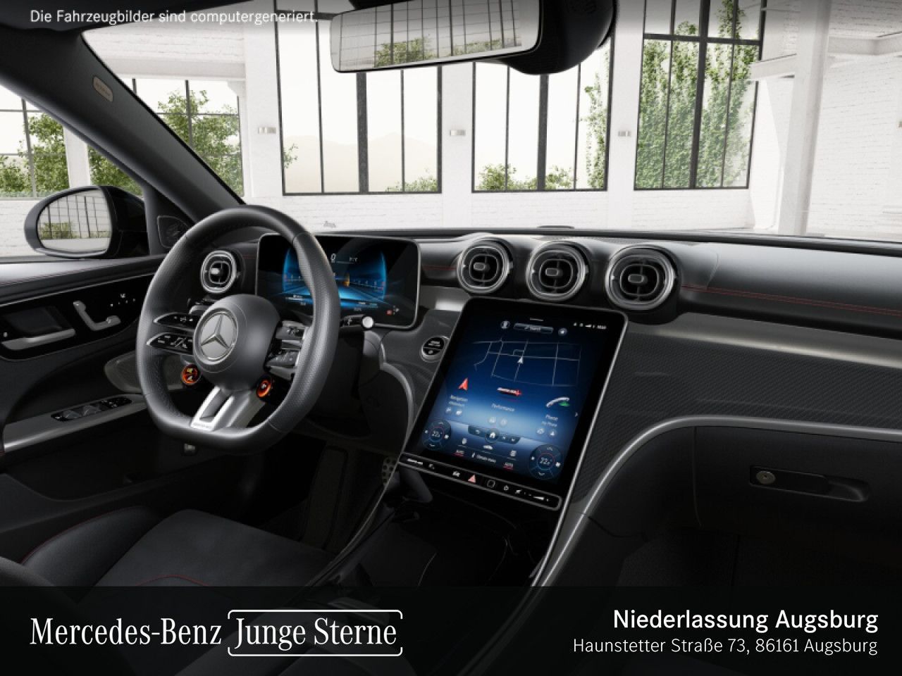 Mercedes-Benz C 43 AMG 2024 г. Чёрный, пробег 52335 км
