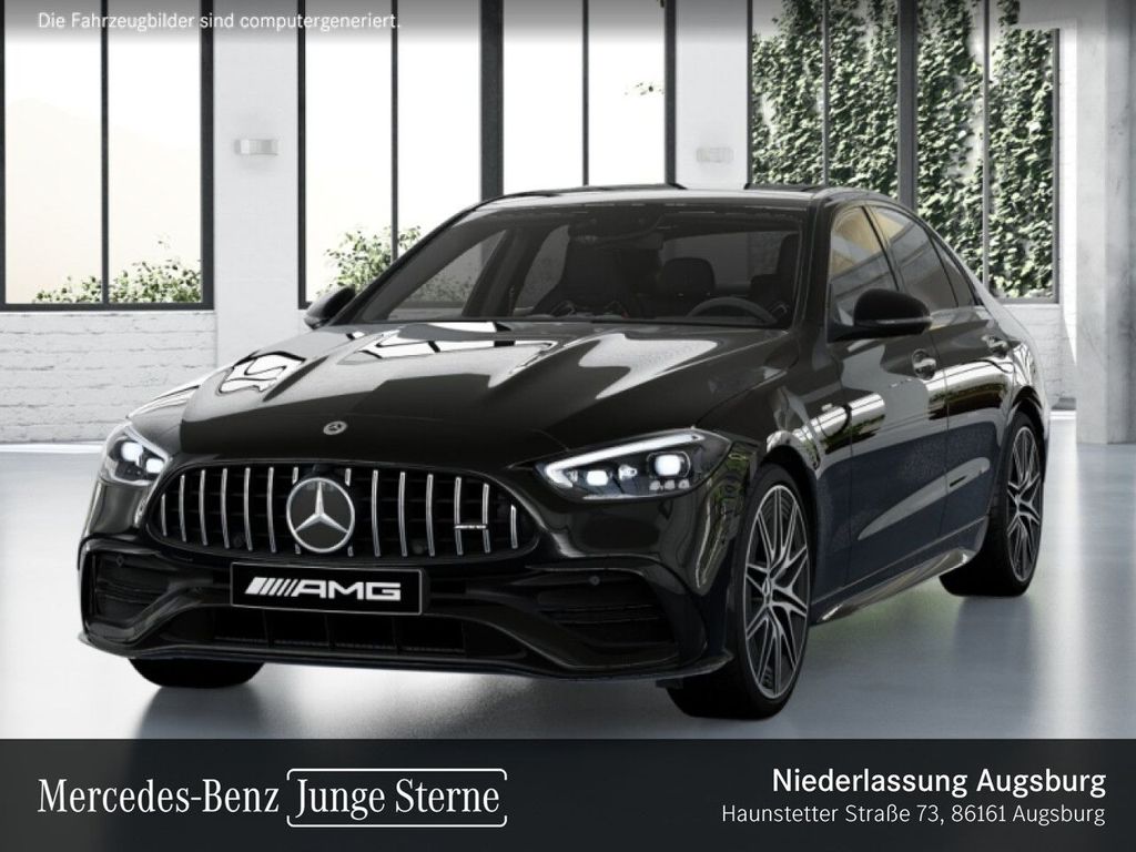 Mercedes-Benz C 43 AMG 2024 г. Чёрный, пробег 52335 км