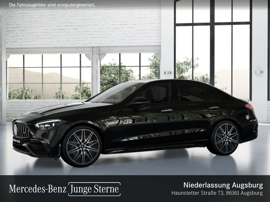 Mercedes-Benz C 43 AMG 2024 г. Чёрный, пробег 52335 км
