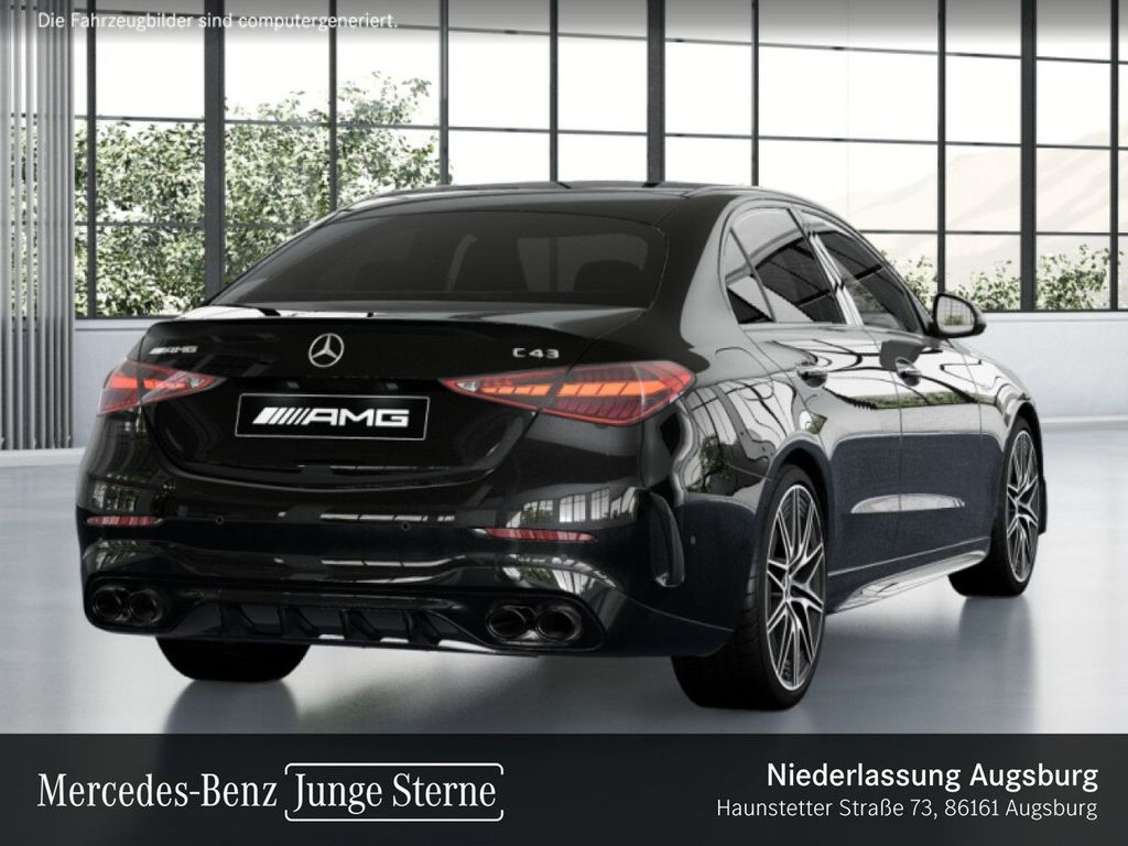 Mercedes-Benz C 43 AMG 2024 г. Чёрный, пробег 52335 км