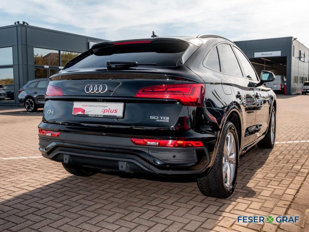 Audi Q5 2022 г. Чёрный, пробег 38517 км