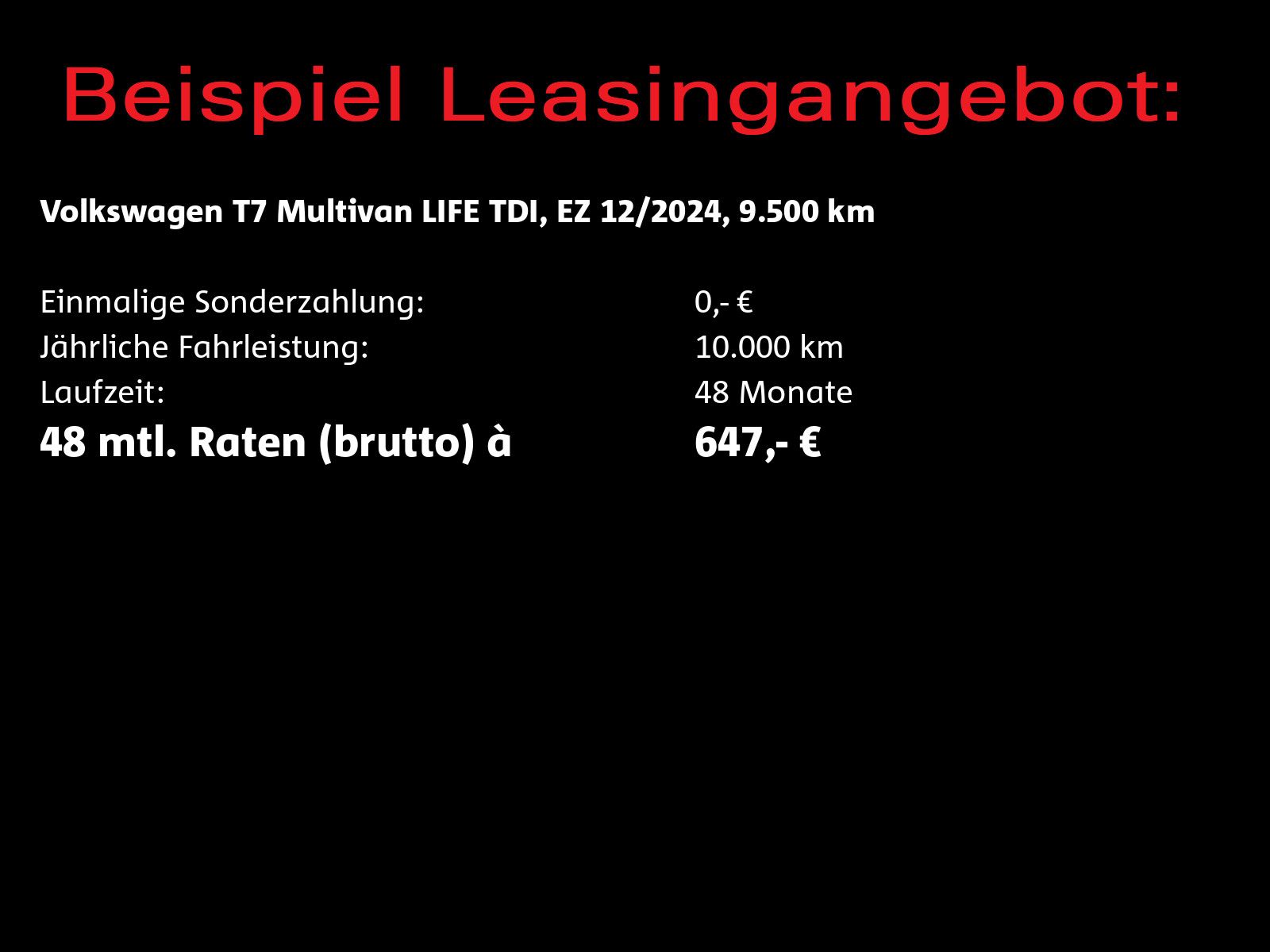 Volkswagen T7 MULTIVAN 2024 г. Чёрный, пробег 9500 км
