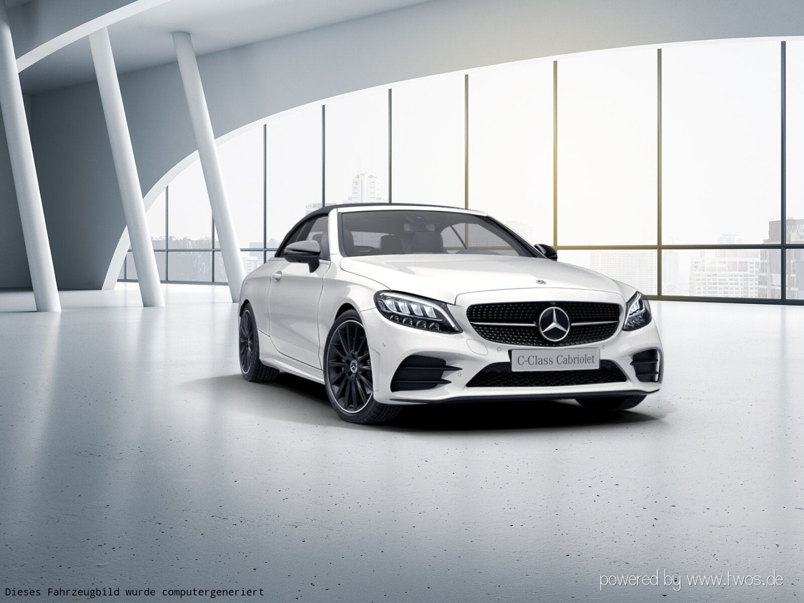 Mercedes-Benz C 200 2023 г. Белый, пробег 18604 км