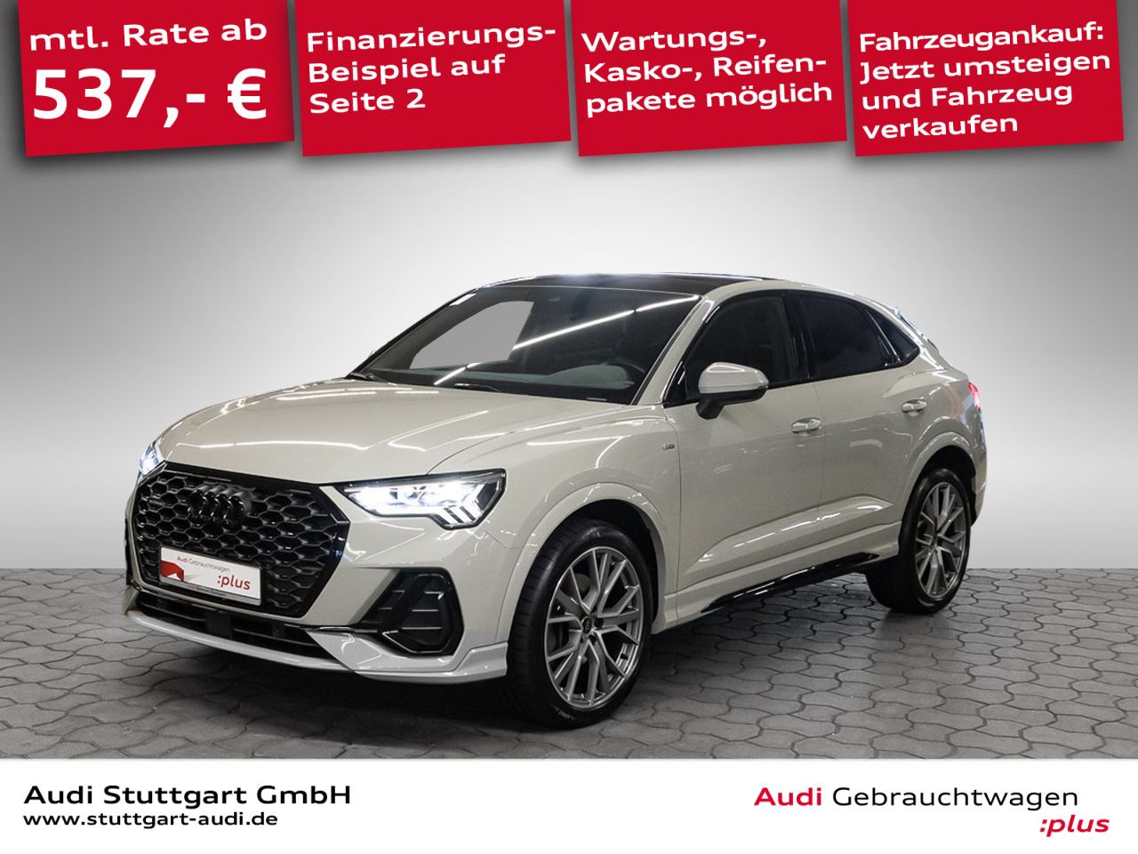 Audi Q3 2023 г. Серый, пробег 44740 км