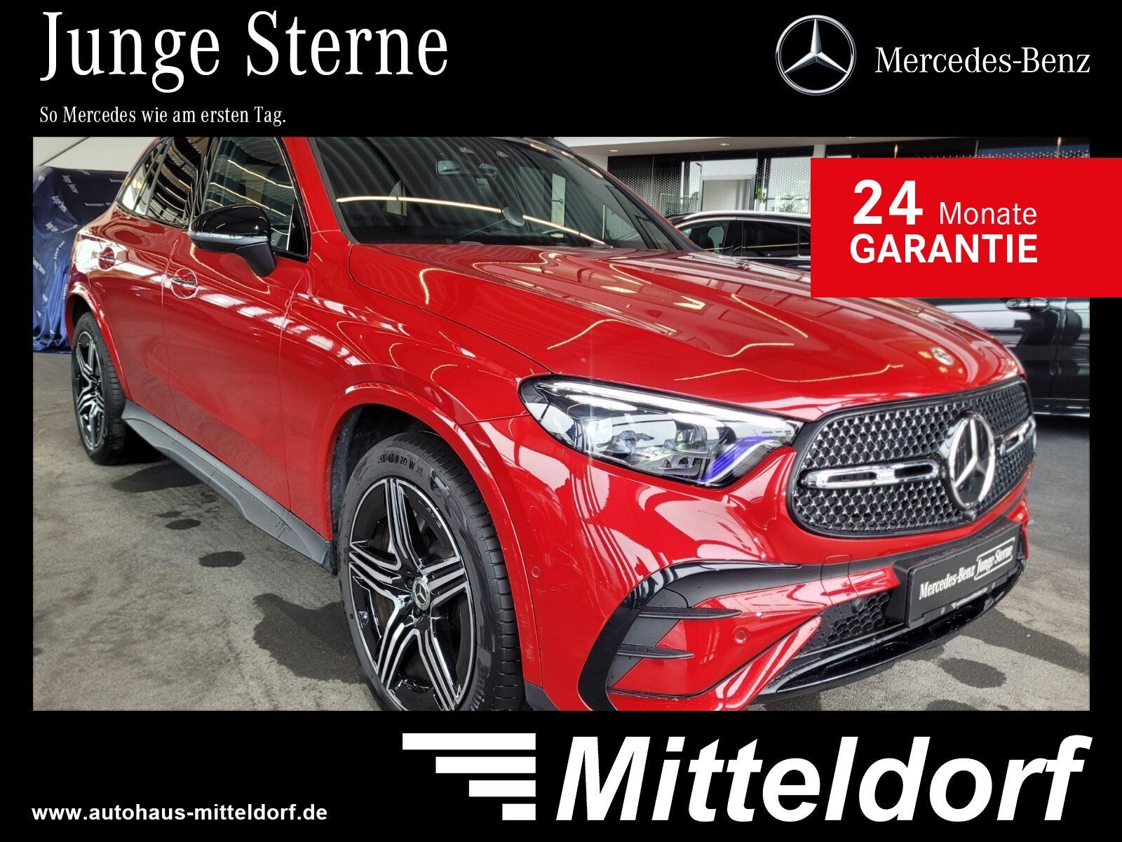 Mercedes-Benz GLC 300 2025 г. Красный, пробег 16479 км
