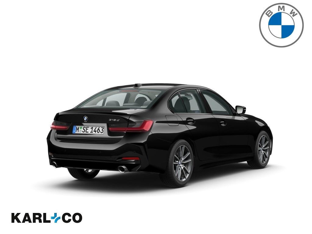 BMW 318 2023 г. Чёрный, пробег 37310 км