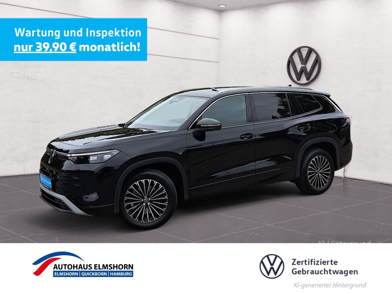 Volkswagen Tayron 2025 г. Чёрный, пробег 21965 км