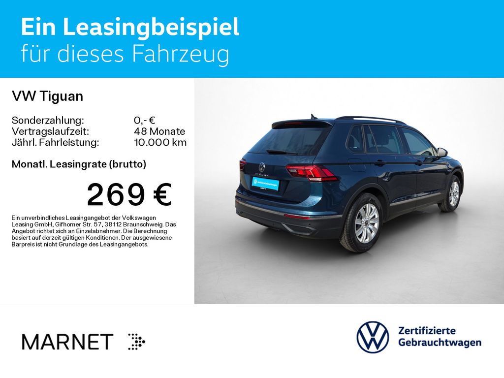 Volkswagen Tiguan 2023 г. Синий, пробег 31750 км