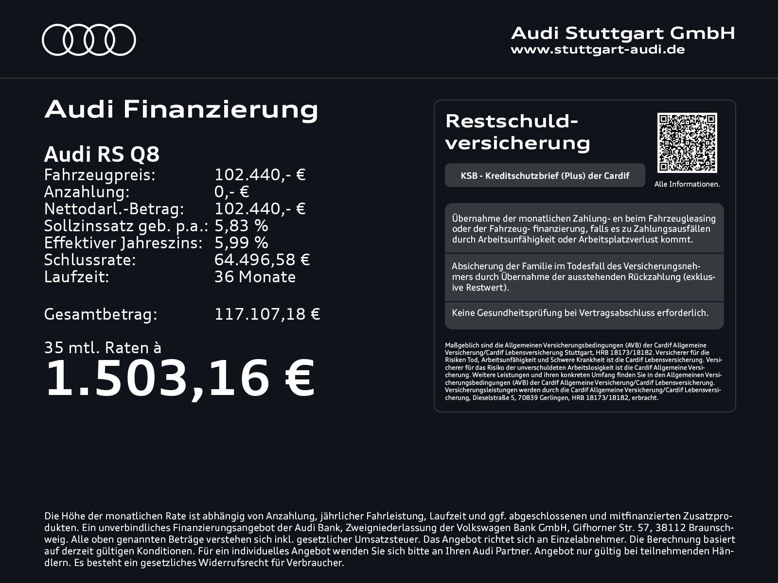 Audi RSQ8 2023 г. Чёрный, пробег 27461 км