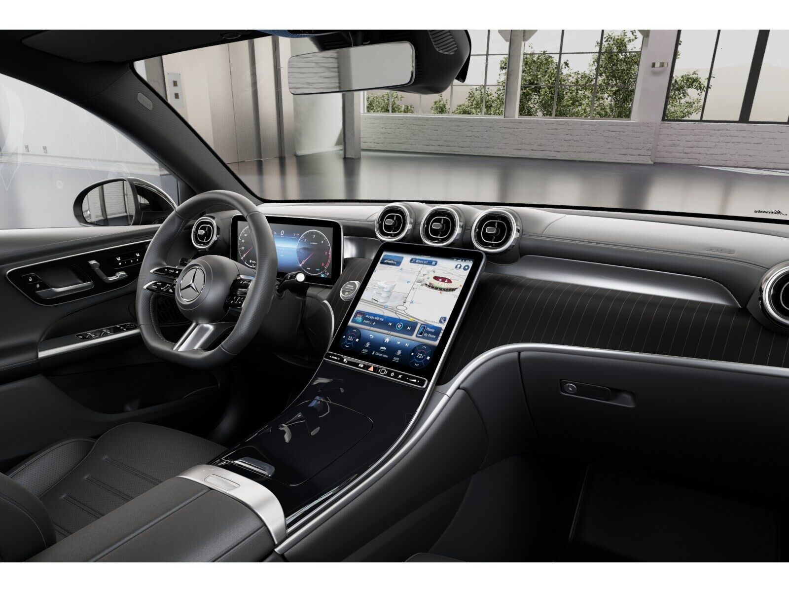 Mercedes-Benz GLC 300 2024 г. Чёрный, пробег 33000 км