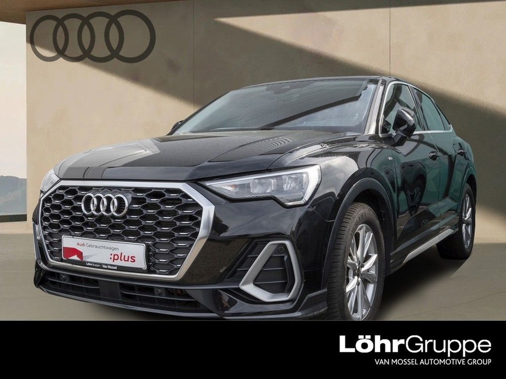 Audi Q3 2023 г. Чёрный, пробег 53800 км