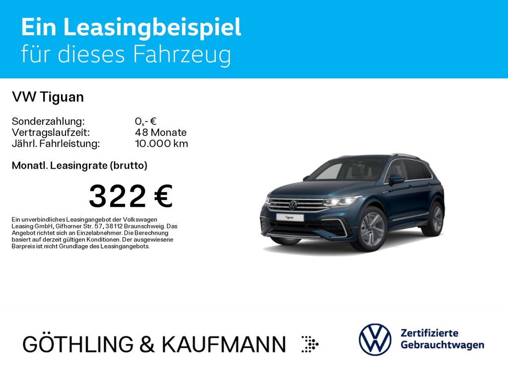 Volkswagen Tiguan 2022 г. Синий, пробег 28523 км