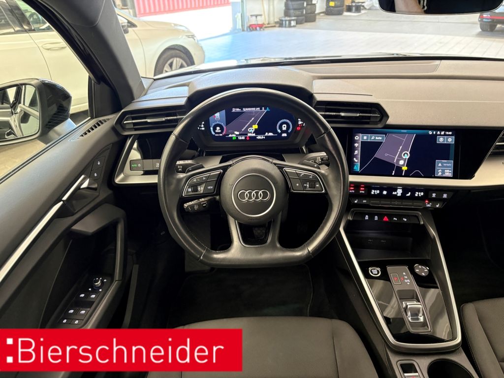 Audi A3 2022 г. Чёрный, пробег 42885 км