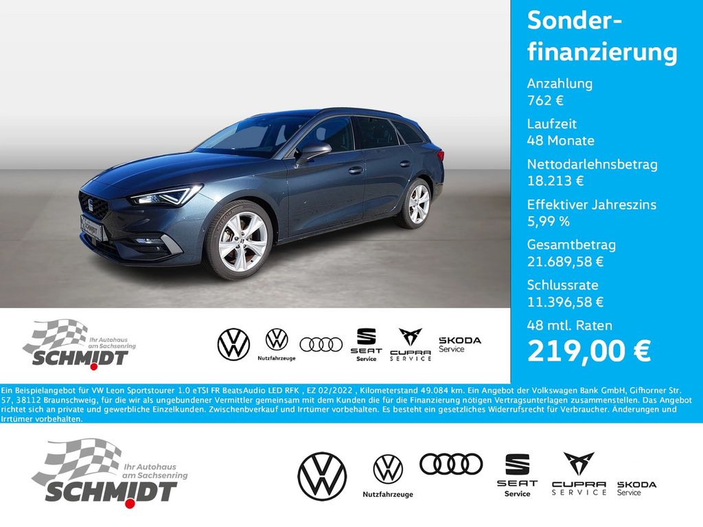 SEAT Leon 2022 г. Серый, пробег 49084 км