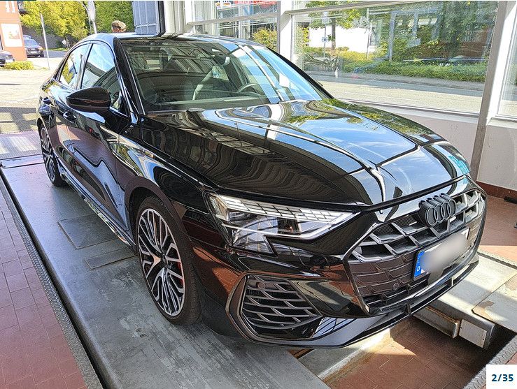 Audi S3 2025 г. Чёрный, пробег 24450 км