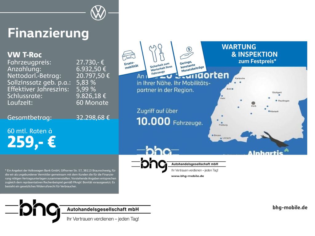 Volkswagen T-Roc 2022 г. Белый, пробег 36022 км