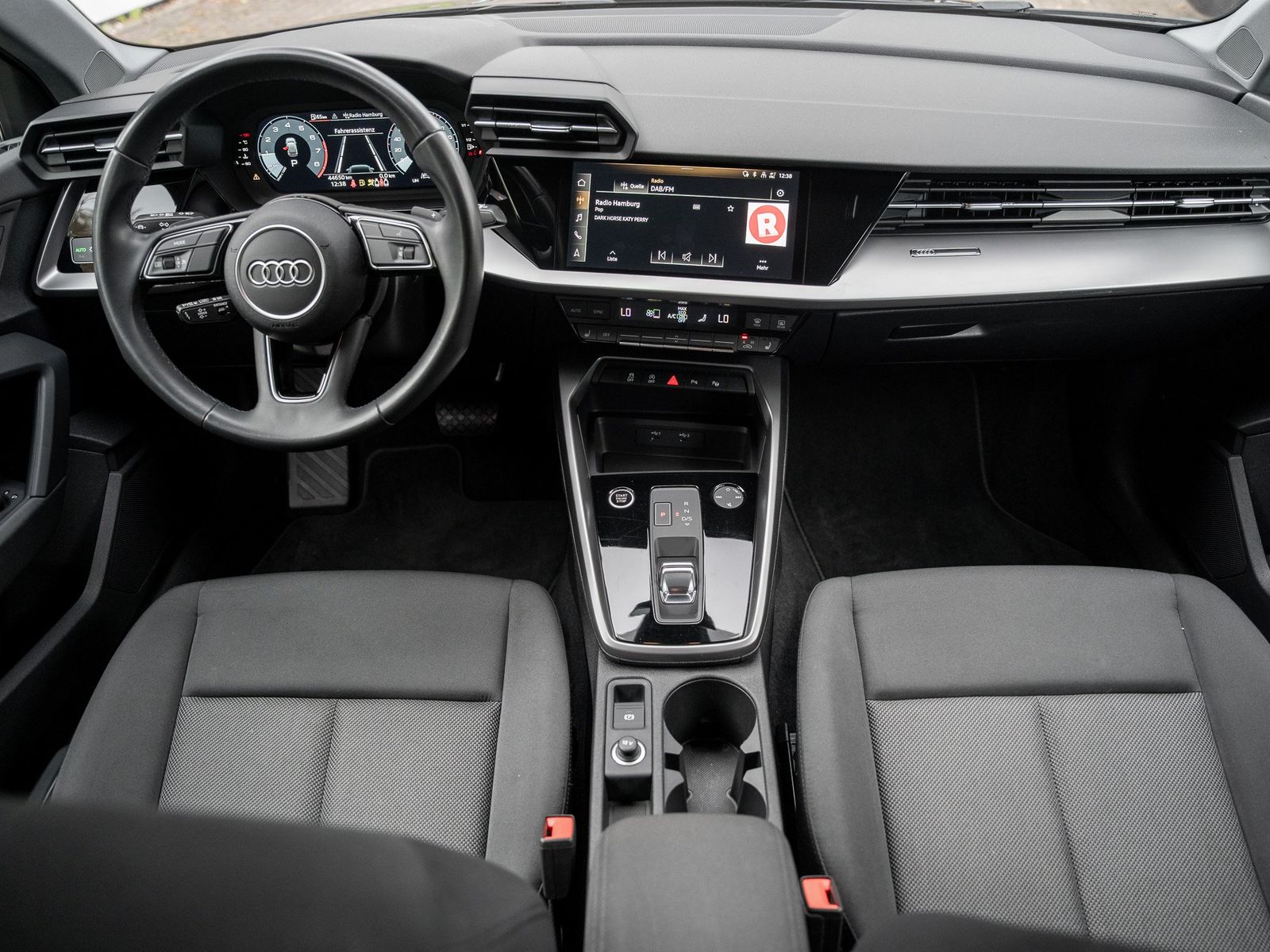 Audi A3 2023 г. Чёрный, пробег 44700 км