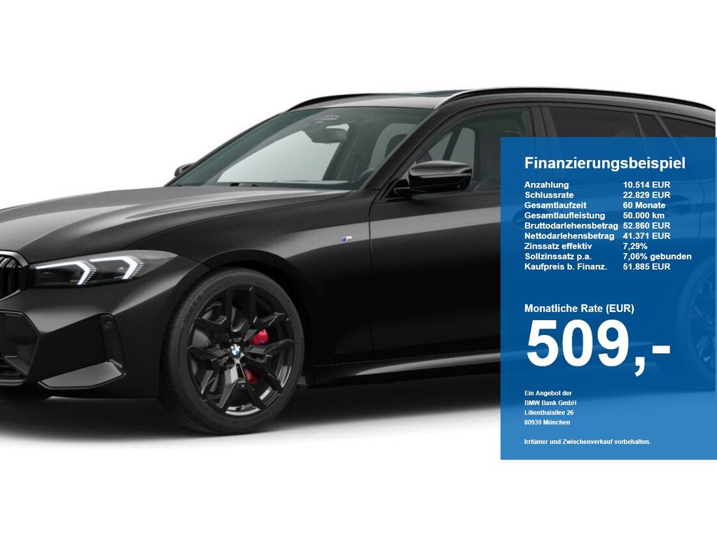 BMW 320 2025 г. Чёрный, пробег 11200 км