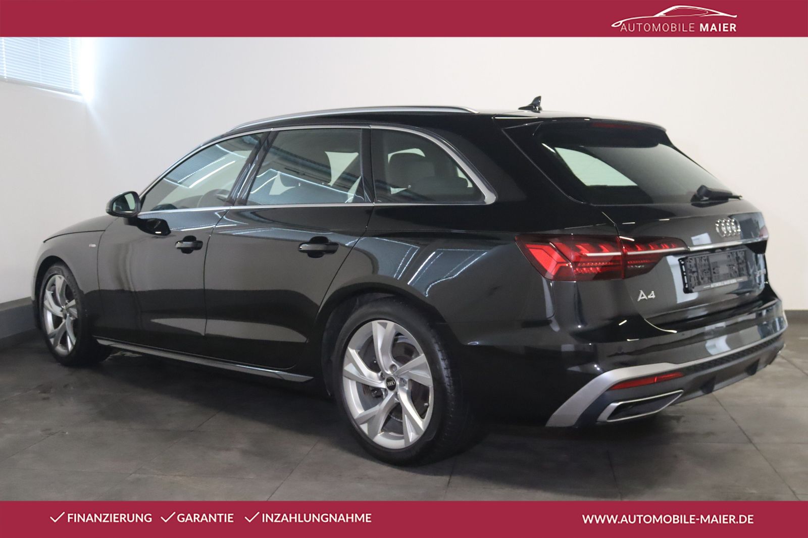 Audi A4 2021 г. Чёрный, пробег 59900 км