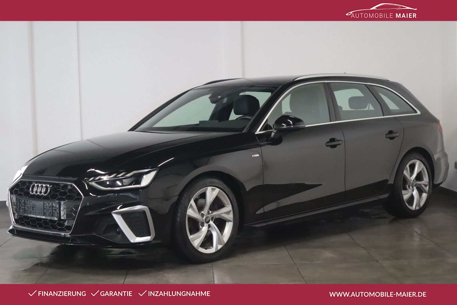Audi A4 2021 г. Чёрный, пробег 59900 км