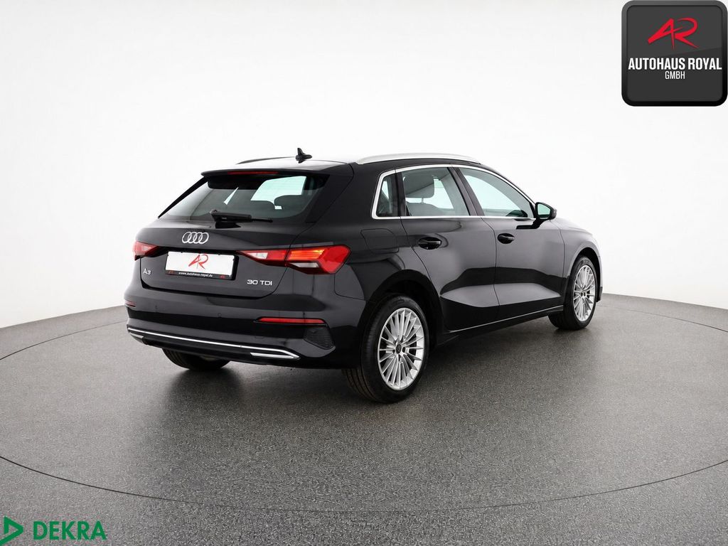 Audi A3 2023 г. Чёрный, пробег 37698 км