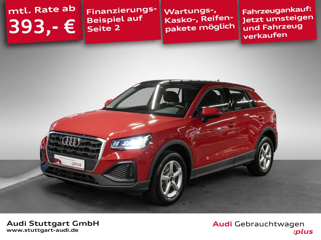 Audi Q2 2024 г. Красный, пробег 28913 км
