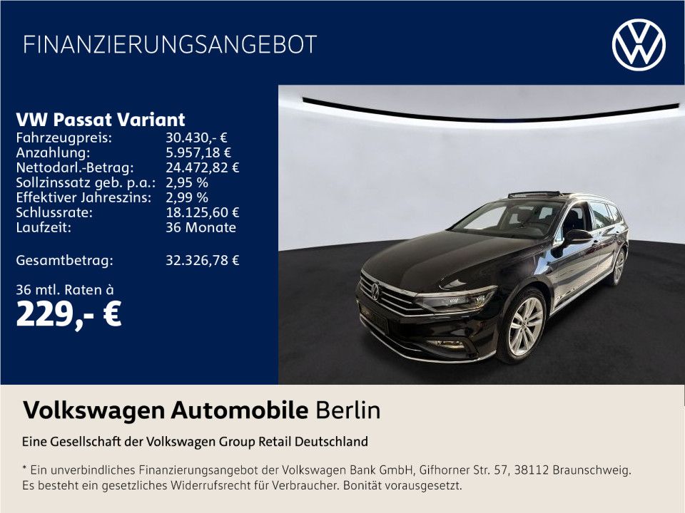 Volkswagen PASSAT VARIANT 2022 г. Чёрный, пробег 47652 км