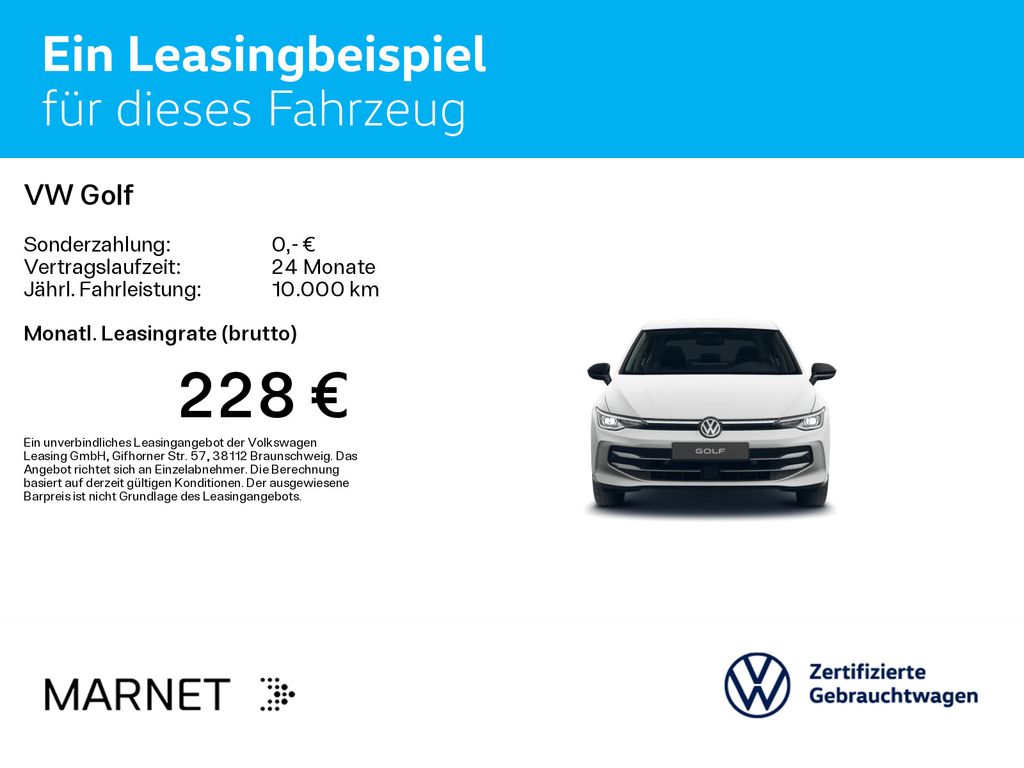 Volkswagen Golf 2026 г. Белый, пробег 13000 км