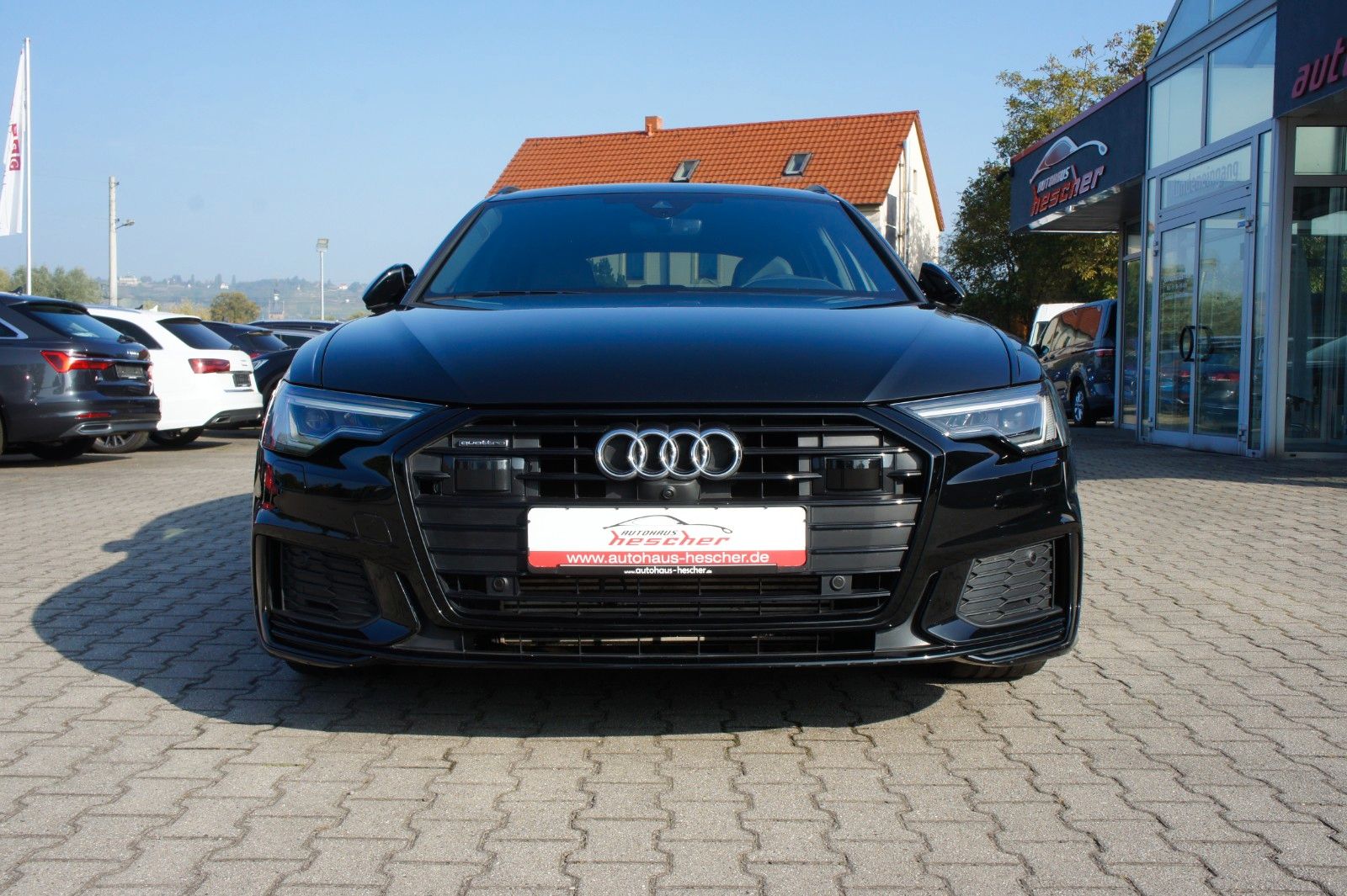 Audi A6 2023 г. Чёрный, пробег 55870 км