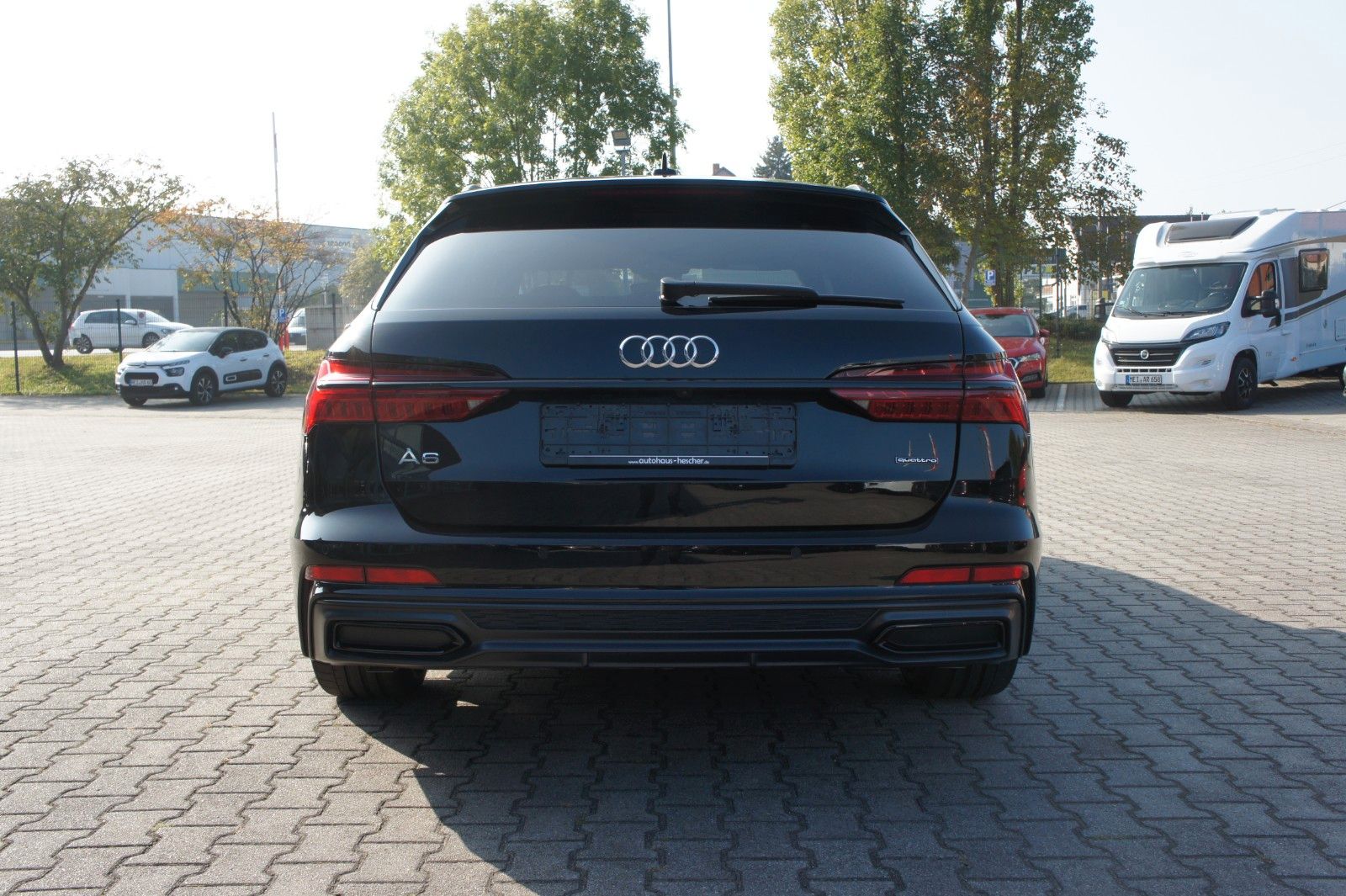 Audi A6 2023 г. Чёрный, пробег 55870 км
