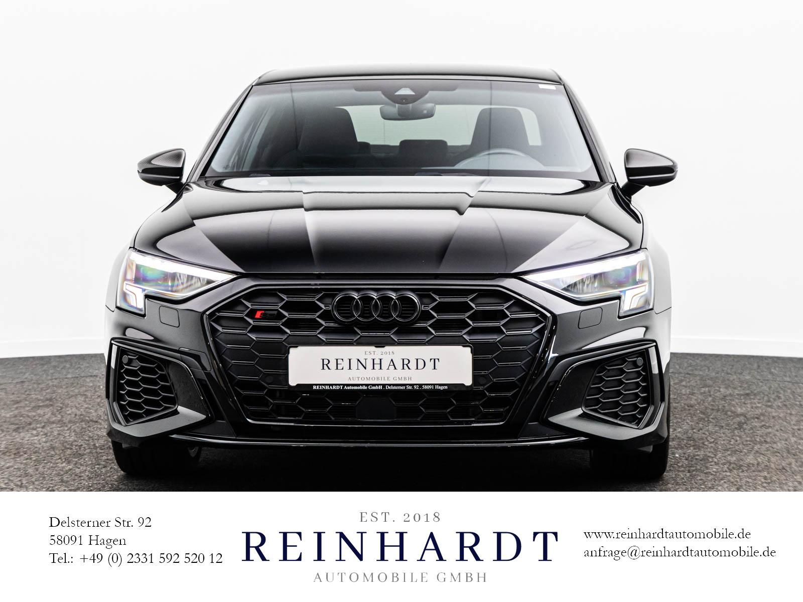 Audi S3 2023 г. Чёрный, пробег 21920 км
