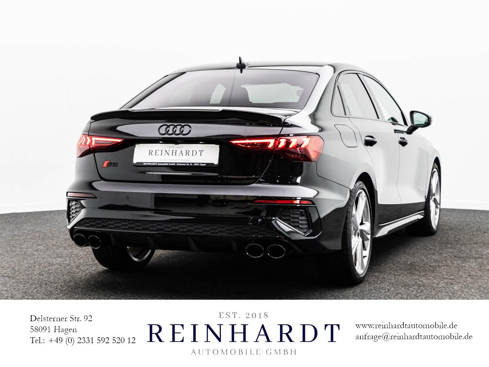 Audi S3 2023 г. Чёрный, пробег 21920 км