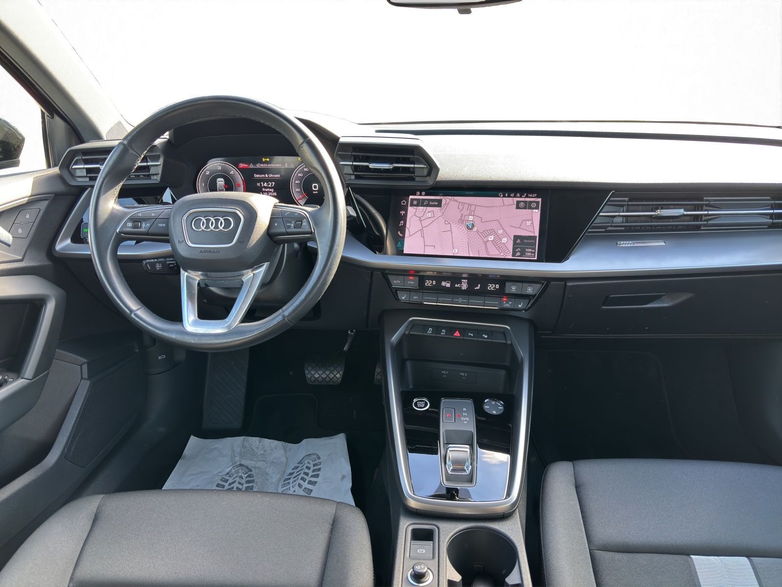 Audi A3 2023 г. Чёрный, пробег 51800 км
