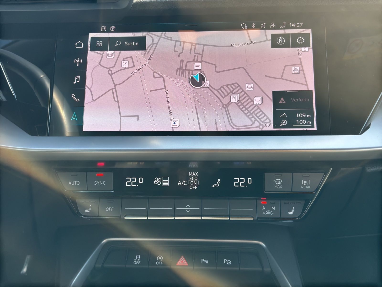 Audi A3 2023 г. Чёрный, пробег 51800 км
