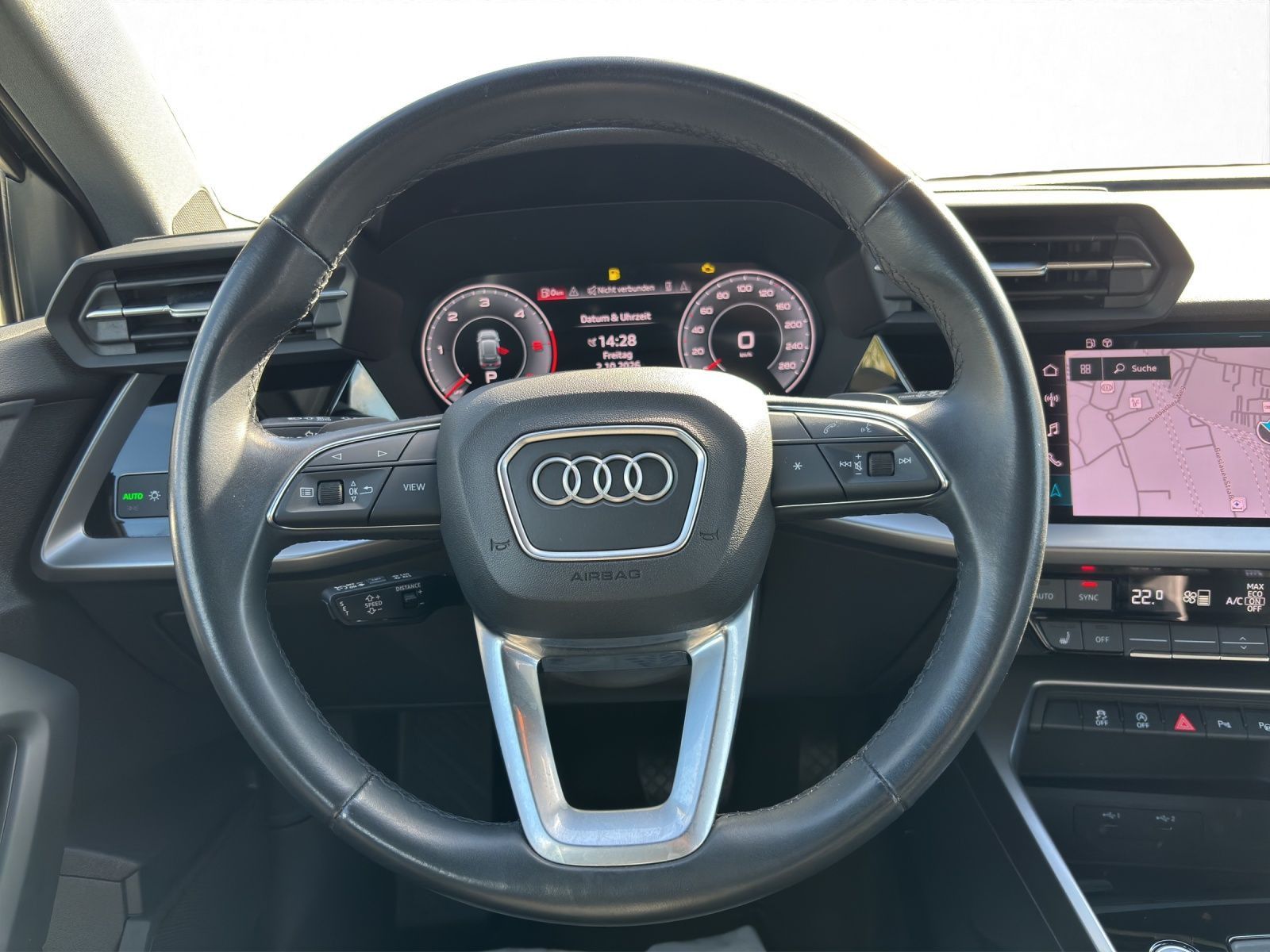 Audi A3 2023 г. Чёрный, пробег 51800 км
