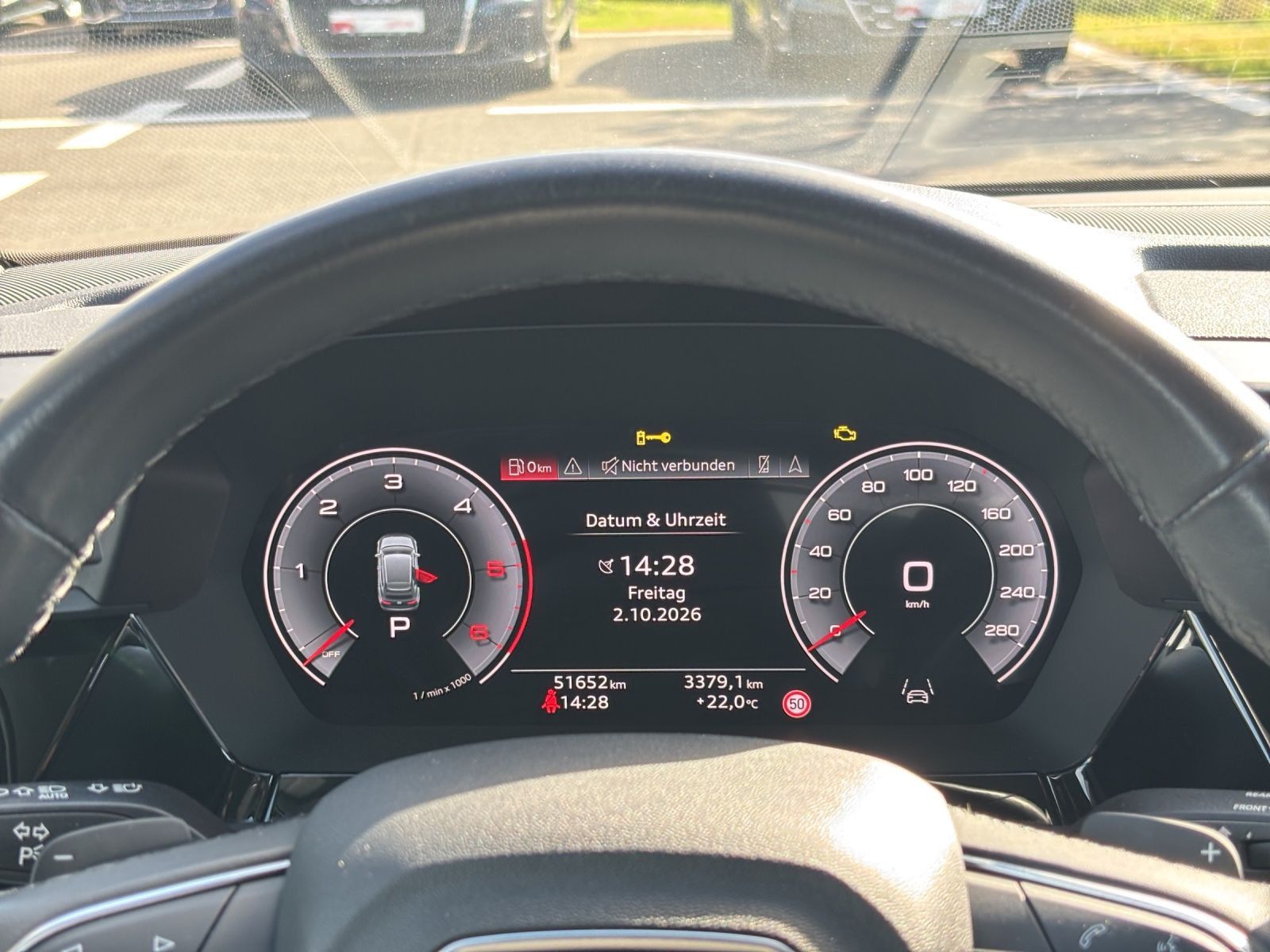 Audi A3 2023 г. Чёрный, пробег 51800 км