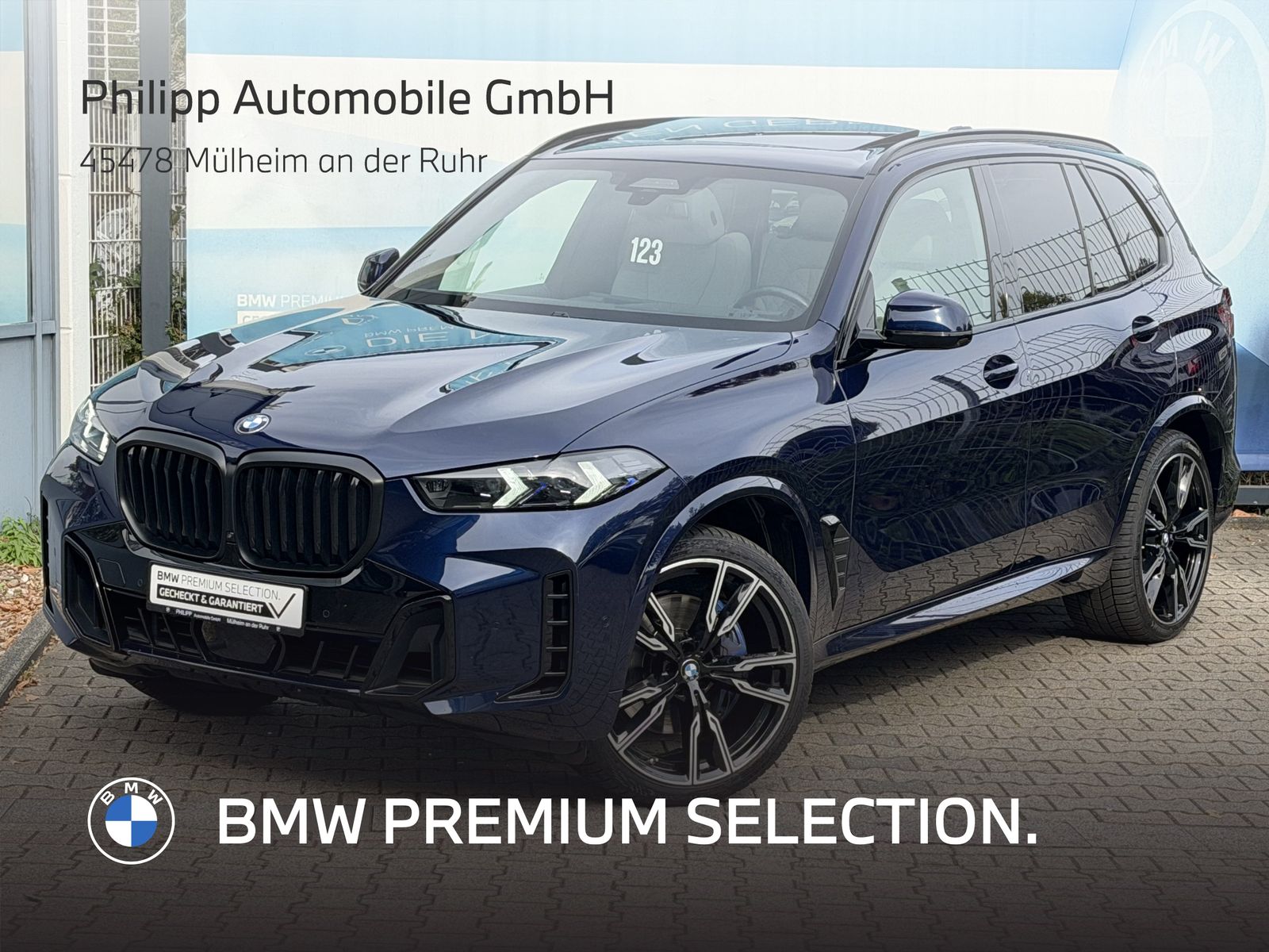 BMW X5 2023 г. Синий, пробег 48019 км