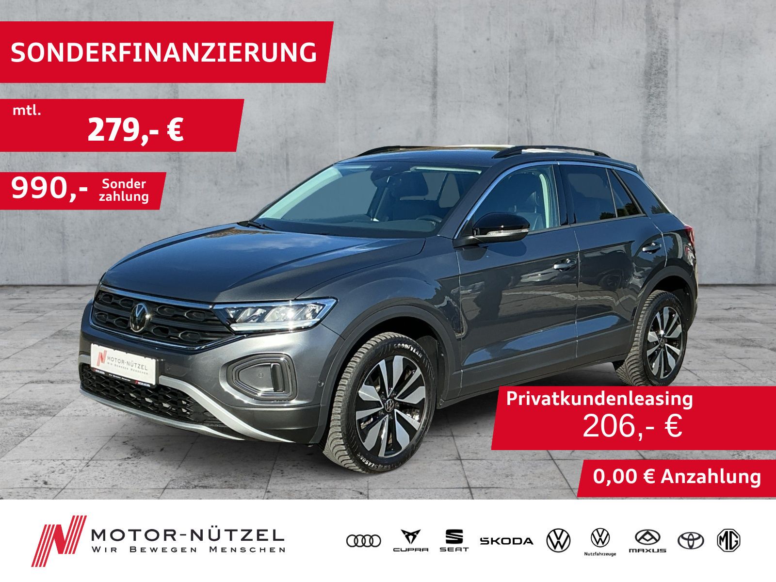Volkswagen T-Roc 2025 г. Серый, пробег 28191 км
